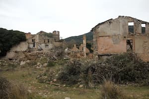 Pueblo en ruinas en Aragón